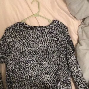 Black and white sweater